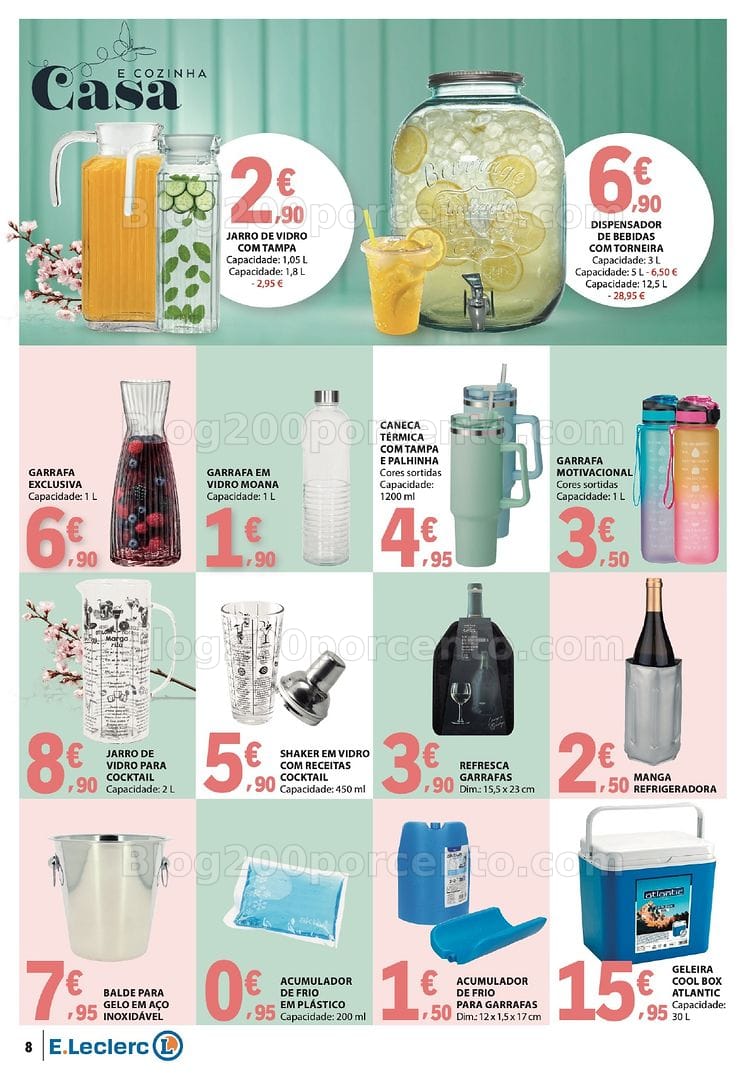 Antevisão Folheto E-LECLERC Especial Bebidas de Verão Promoções de 14 a 26 julho
